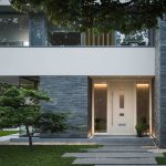 Composite Doors on new modern house